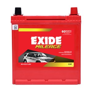 Exide Milage ML45D21LBH Battery for Car