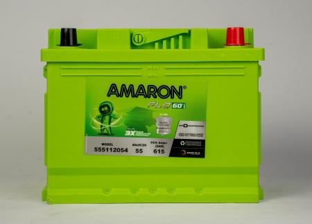 Amaron AAM-FL-555112054 DIN55 (55 Ah) Battery For Car