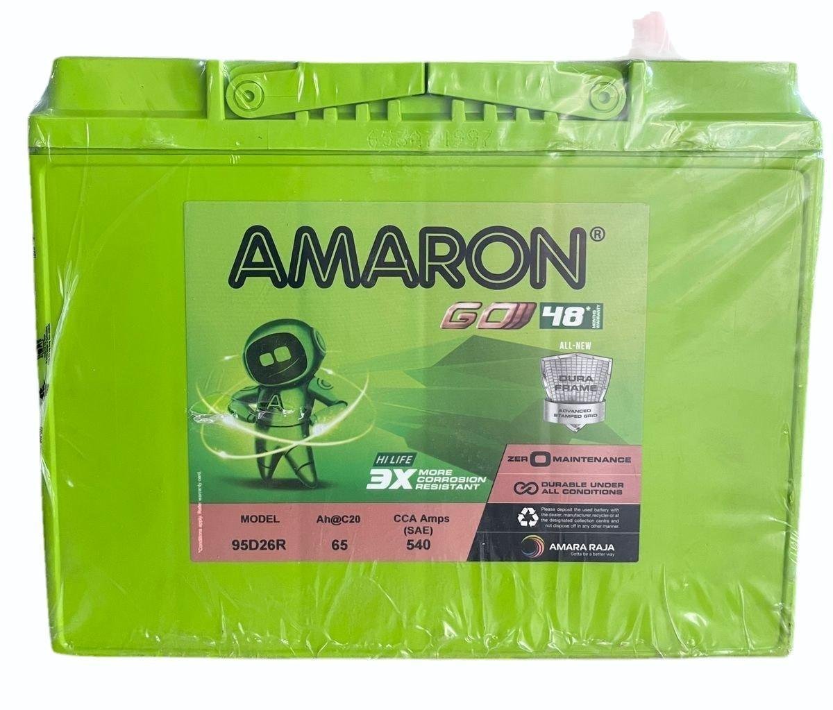 Amaron AAM-GO-00095D26R (65 Ah) Battery For Car